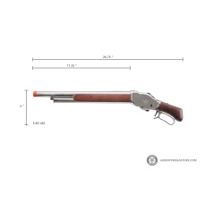 Golden Eagle 1887 Lever Action Shotgun (Silver)