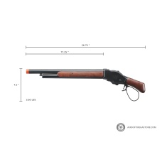 Golden Eagle 1887 Wide Lever Action Shotgun (Black)