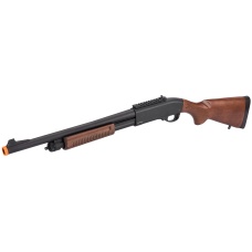 Golden Eagle M870 3/6-Shot Pump Action Gas Airsoft Shotgun - WOOD