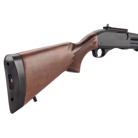 Golden Eagle M870 3/6-Shot Pump Action Gas Airsoft Shotgun - WOOD