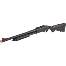 Golden Eagle M870 3/6-Shot Pump Action Gas Airsoft Shotgun - BLACK