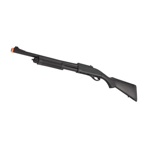 Golden Eagle M870 3/6-Shot Pump Action Gas Airsoft Shotgun - BLACK
