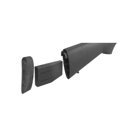 Golden Eagle M870 3/6-Shot Pump Action Gas Airsoft Shotgun - BLACK