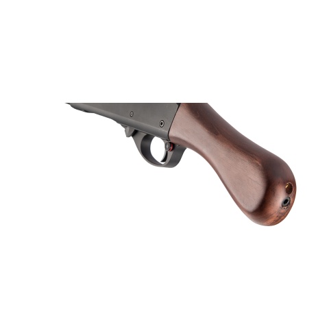 Golden Eagle M870 3/6-Shot Pump Action Gas Airsoft Shotgun [Sawed-Off] - WOOD