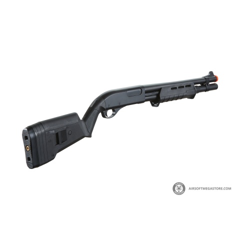 Golden Eagle Airsoft M870 MP M-LOK Style 3/6-Shot Pump Action Gas Shotgun - Black