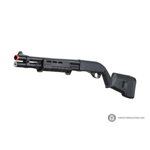 Golden Eagle Airsoft M870 MP M-LOK Style 3/6-Shot Pump Action Gas Shotgun - Black
