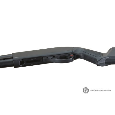 Golden Eagle Airsoft M870 MP M-LOK Style 3/6-Shot Pump Action Gas Shotgun - Black