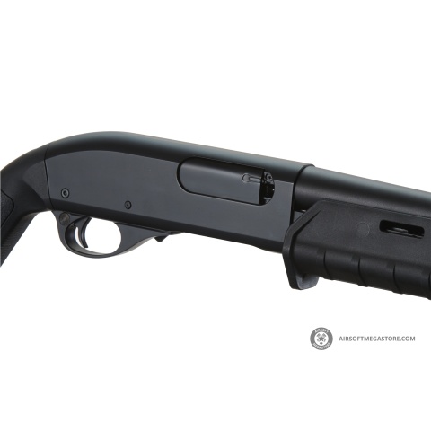 Golden Eagle Airsoft M870 MP M-LOK Style 3/6-Shot Pump Action Gas Shotgun - Black