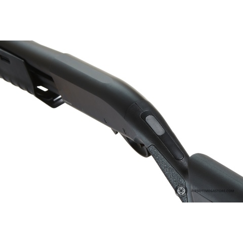 Golden Eagle Airsoft M870 MP M-LOK Style 3/6-Shot Pump Action Gas Shotgun - Black