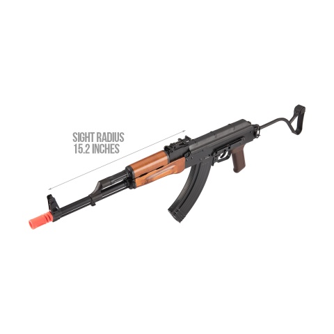GHK AK GIMS Gas Blowback AKMS Airsoft AEG Rifle - WOOD