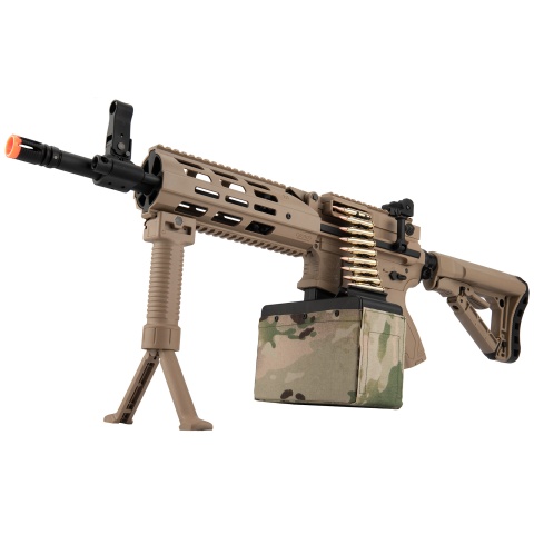 G&G CM16 LMG Airsoft Light Machine Gun AEG - TAN