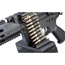 G&G CM16 Light Machine Gun Airsoft LMG AEG (Color: Black Stealth)