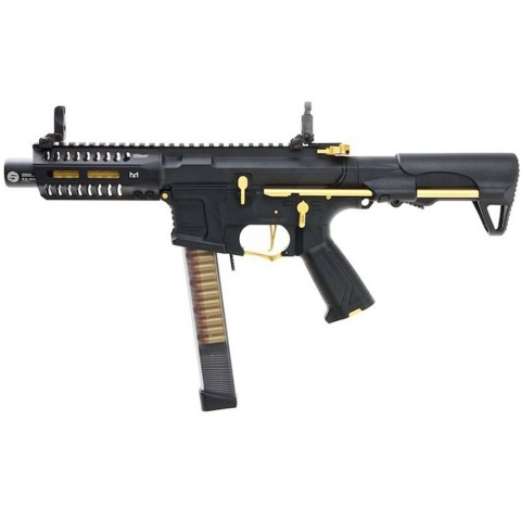 G&G CM16 ARP9 Stealth Gold PDW AEG (Color: Black / Gold)