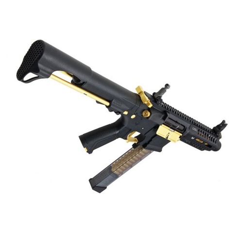 G&G CM16 ARP9 Stealth Gold PDW AEG (Color: Black / Gold)