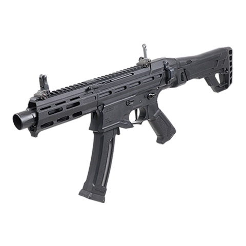 G&G Enhanced Version MXC9 Airsoft Sub-Machine Gun Rifle (Color: Black)