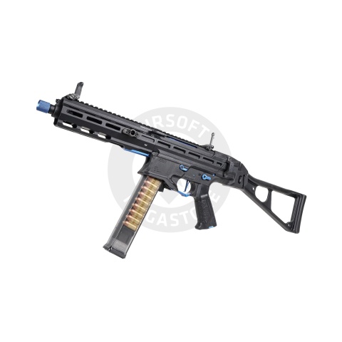 G&G Striker PCC45 SMG AEG Airsoft Rifle (Color: Black & Blue)