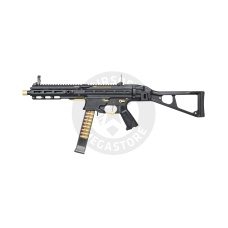 G&G Striker PCC45 SMG AEG Airsoft Rifle (Color: Black & Gold)