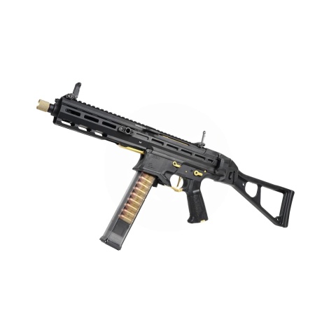 G&G Striker PCC45 SMG AEG Airsoft Rifle (Color: Black & Gold)