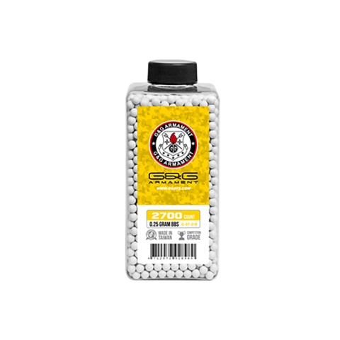 G&G 2700 Round 0.25g Perfect BBs (Color: White)