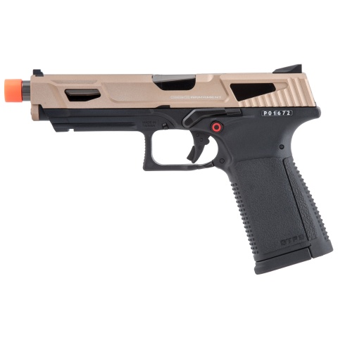 G&G GTP9 MS Gas Blowback Airsoft Pistol (Color: Black / Desert Tan)