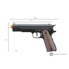 HFC Dual System Spring Pistol (Color: Black)