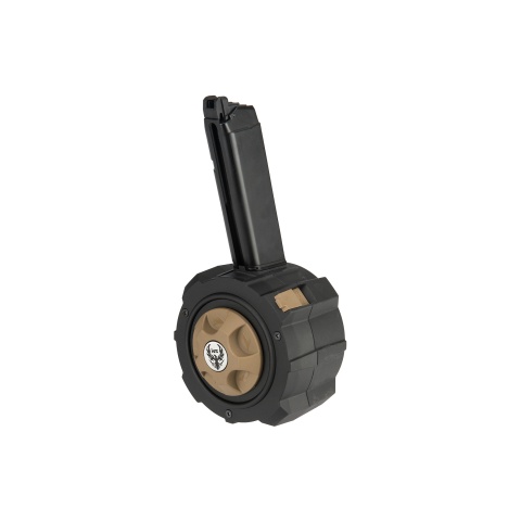 HFC 145 Round Drum Magazine for G-Series Gas Blowback Pistols (Color: Black / Brown)