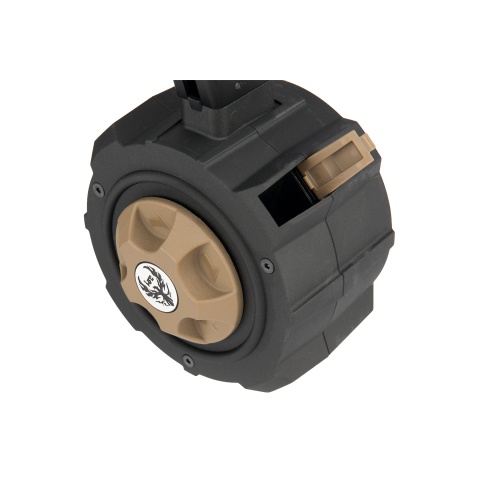 HFC 145 Round Drum Magazine for G-Series Gas Blowback Pistols (Color: Black / Brown)