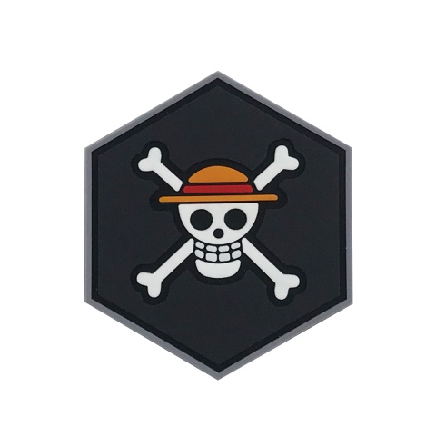 Hex PVC Patch One Piece Straw Hat Logo