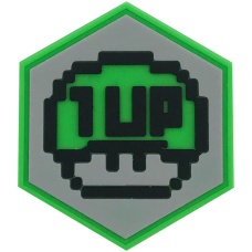 Hexagon PVC Patch 1-Up Mushroom