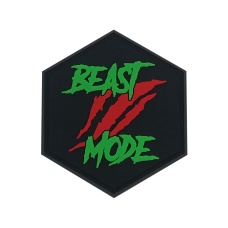 Hexagon PVC Patch Beast Mode