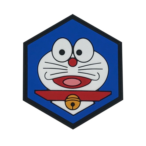 Hex PVC Patch Doraemon Cat