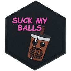 Hexagon PVC Patch Brown 