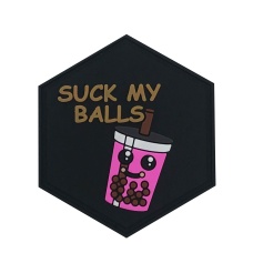 Hexagon PVC Patch Pink 