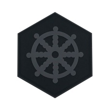 Hexagon PVC Patch Buddhism