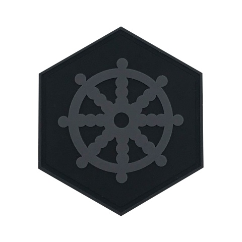 Hexagon PVC Patch Buddhism