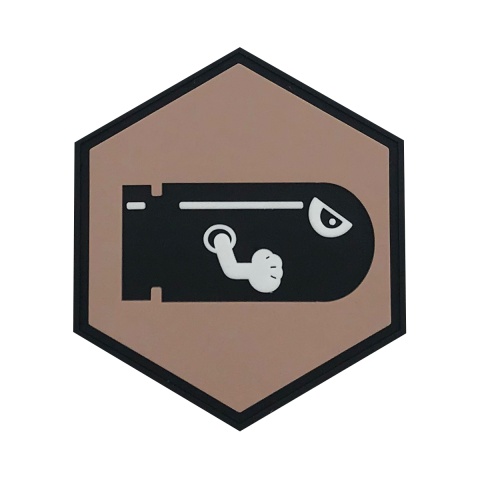 Hexagon PVC Patch Bullet Bill