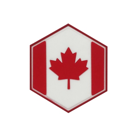 Hexagon PVC Patch Canada Flag
