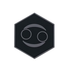 Hexagon PVC Patch Zodiac Signs Cancer Symbol