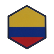 Hexagon PVC Patch Columbia Flag