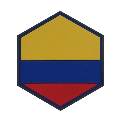 Hexagon PVC Patch Columbia Flag