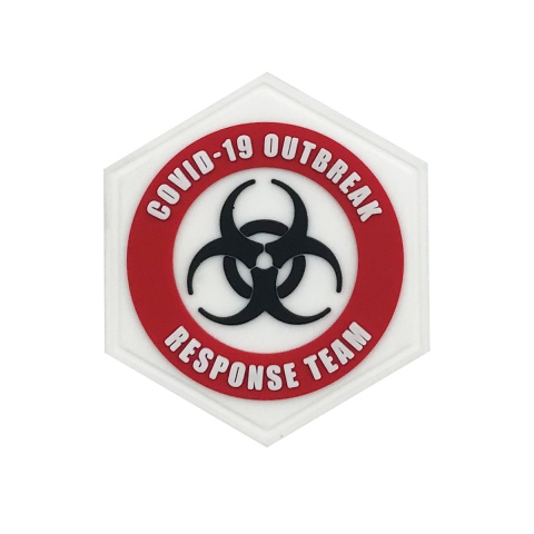Hexagon PVC Patch Covid 19 Out Break Response Team