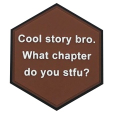 Hexagon PVC Patch Brown 