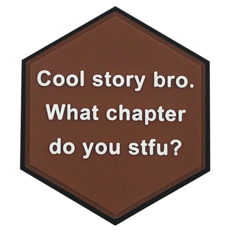 Hexagon PVC Patch Brown 