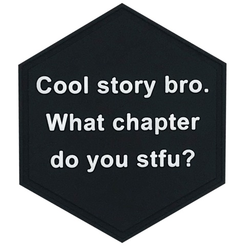 Hexagon PVC Patch Black 