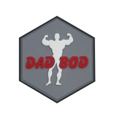 Hexagon PVC Patch Dad Bod