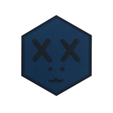 Hexagon PVC Patch Dead Face (Color: Dark)