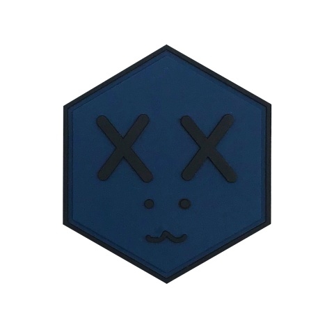 Hexagon PVC Patch Dead Face (Color: Dark)