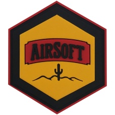 Hexagon PVC Patch Airsoft Desert