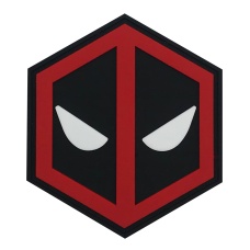Hexagon PVC Patch Deadpool