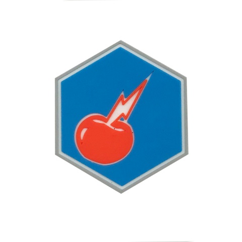 Hexagon PVC Patch Electric Cherry Perk